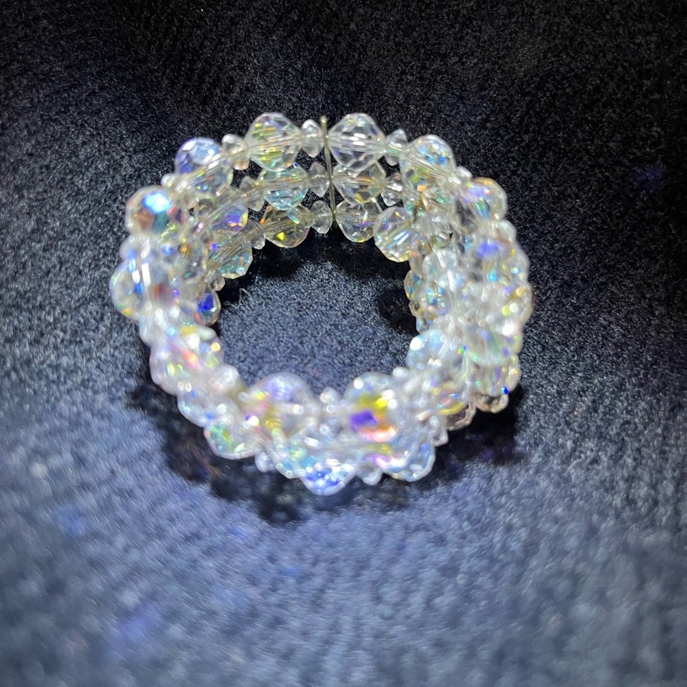 Crystal Beaded Bracelet vintage - Picture 8 of 17